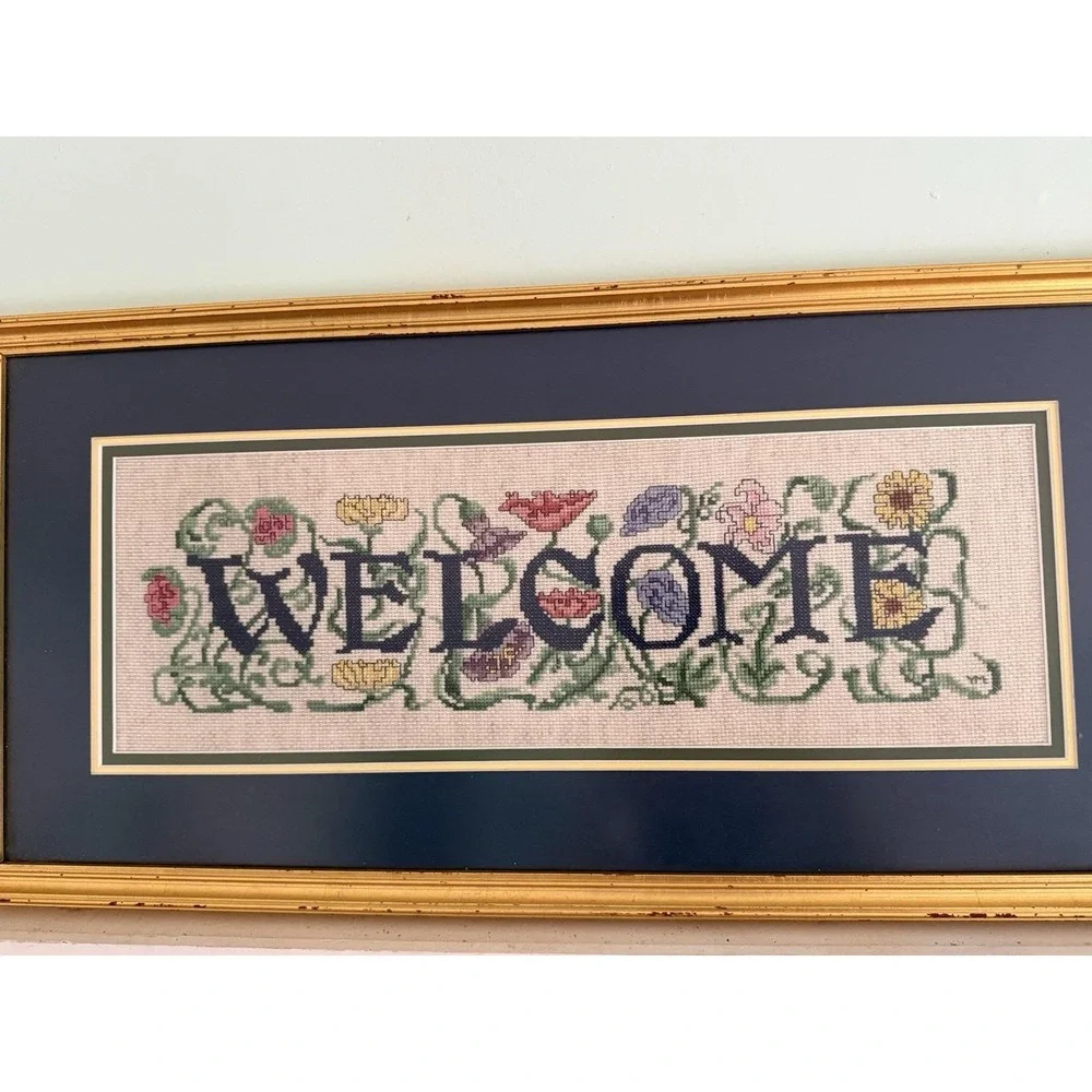 Handmade welcome sign